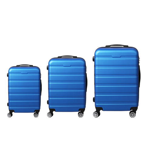 Slimbridge 3PC Luggage sets Suitcase Blue-1864184367660797953