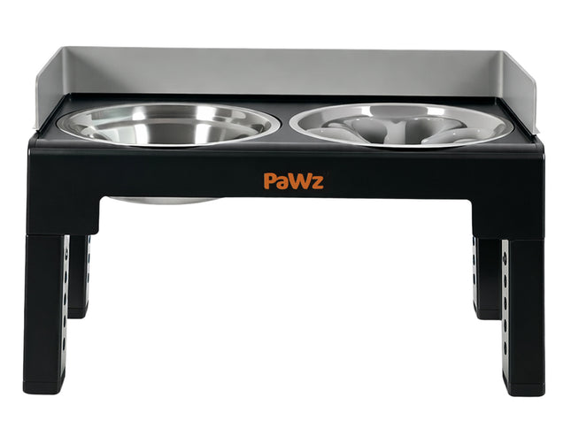 Pawz Elevated Dog Bowls Pet Feeder 6 Height Adjustable Raised Food Water Large-2029334098807492609