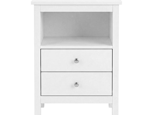 Levede Bedside Table Nightstand Side End Table 2 Drawers Storage Bedroom Cabinet-2050056781207572481