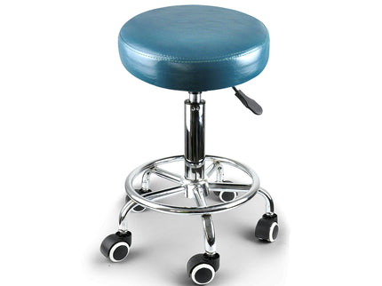 Levede 2x Barstool Swivel Salon Hairdressing Teal-1864184633273487361