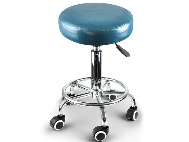 Levede 2x Barstool Swivel Salon Hairdressing Teal-1864184633273487361