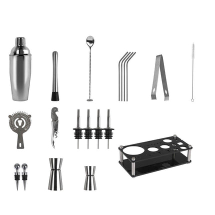 Cocktail Shaker Set Stainless Steel-1973193789195554817