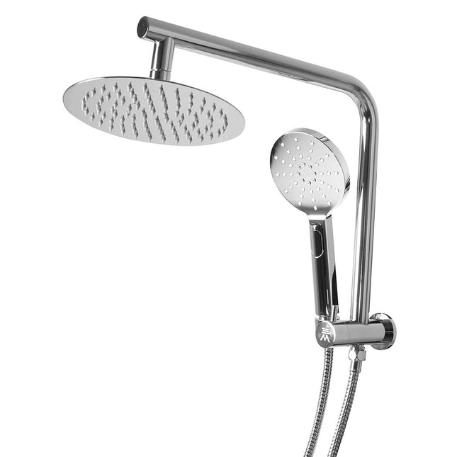Shower Head High Pressure Set Rain Round Silver-1954802953172946945