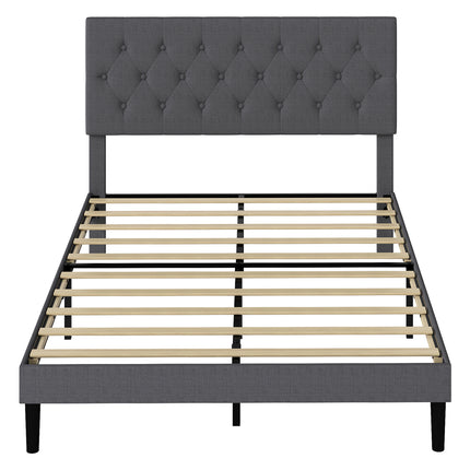 Levede Bed Frame Upholstered Platform Mattress Base Double-2029387289964187649