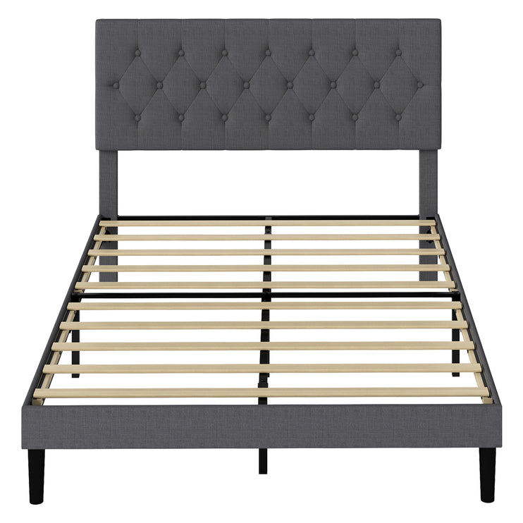 Levede Bed Frame Upholstered Platform Mattress Base Double-2029387289964187649