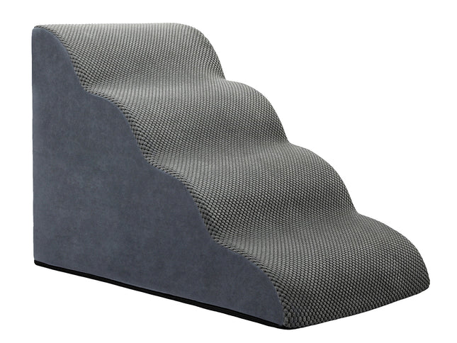 Pawz 4 Steps Pet Stairs Dog Ramp High Density Foam Grey-1973193549600133121