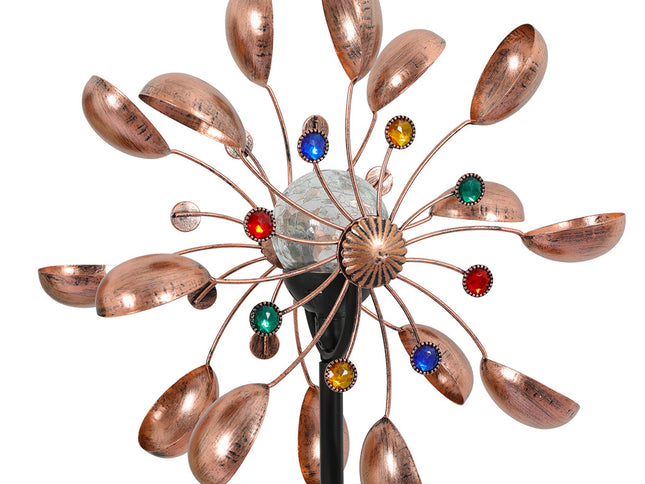 Garden Windmill Solar Light Wind Spinner-1973193789916975105