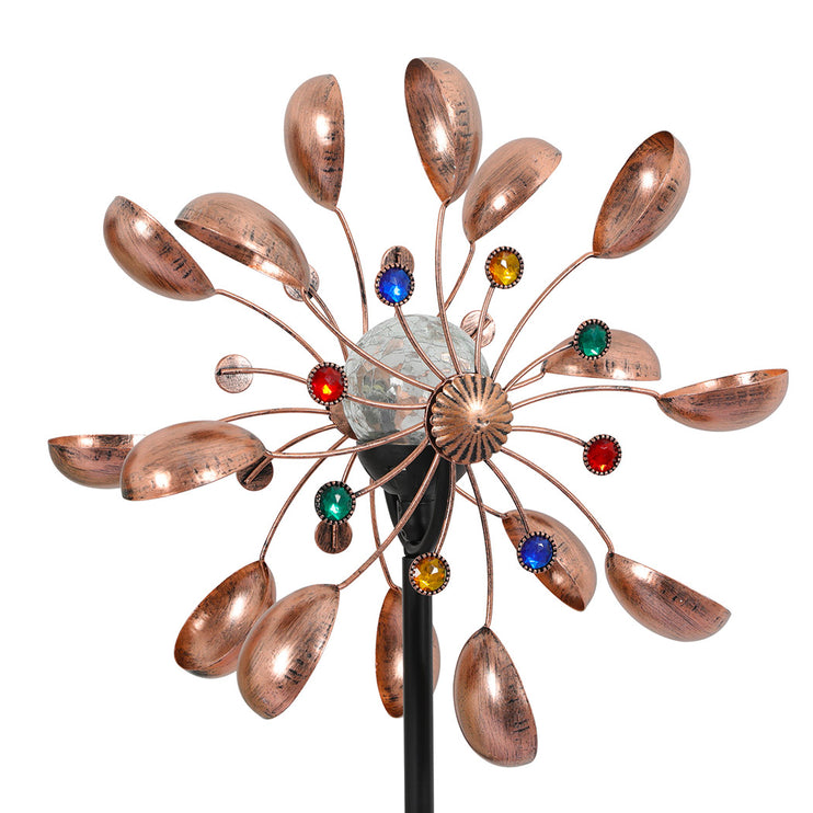 Garden Windmill Solar Light Wind Spinner-1973193789916975105