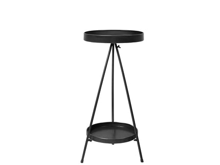 Levede Plant Stand 2 Tiers Outdoor Indoor Black Medium-1864184724059197441