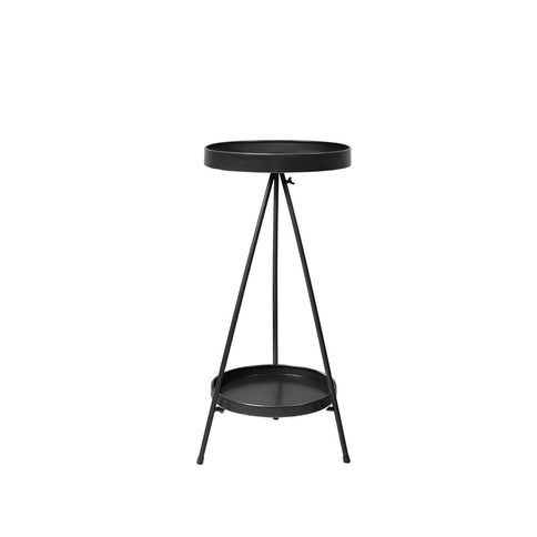 Levede Plant Stand 2 Tiers Outdoor Indoor Black Medium-1864184724059197441