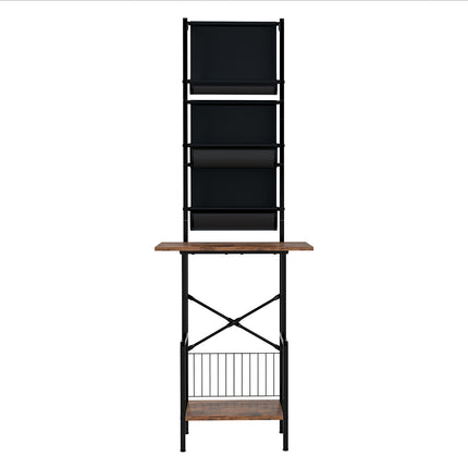 Levede Tall Record Player Stand Vinyl Storage Up to 200 Albums Turntable Rack-2050056774895144961