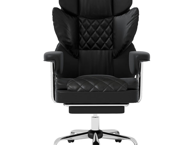 Levede Gaming Office Chair High Back PU Leather Black-2006733417676410881