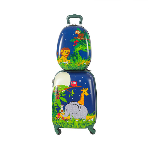 BoPeep 16''13'' 2PCS Kids Luggage Set Jungle-1910113157276372993
