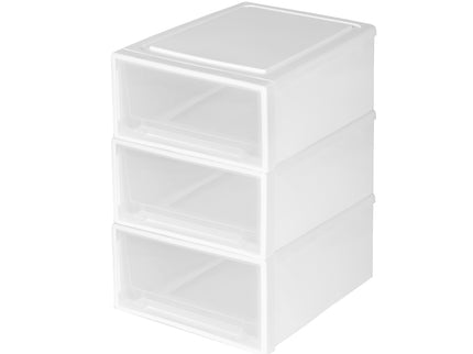 Storage Drawers Large Stackable Containers L 3PK-1864184610871709697