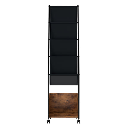 Levede 4-Tier Record Player Stand Storage Rack Holder Up to 100 Albums Magazine-2050056774698012673