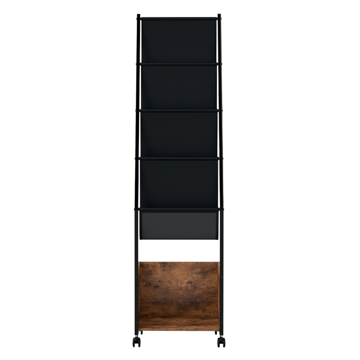 Levede 4-Tier Record Player Stand Storage Rack Holder Up to 100 Albums Magazine-2050056774698012673