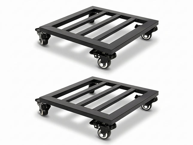 Toque Plant Pot Trolley Tray Stand Caddy with 360° Lockable Caster Wheels 2 Pcs-2061251871657562113