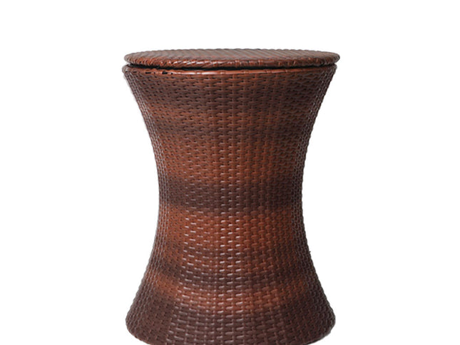 Levede Cooler Ice Bucket Table Bar Outdoor Black and brown-1973193989939138561
