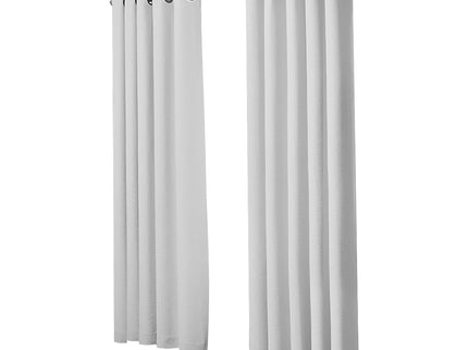 2x Blockout Curtains Panels 3 Layers Grey-1942353382530486273