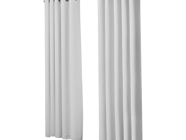 2x Blockout Curtains Panels 3 Layers Grey-1942353382530486273