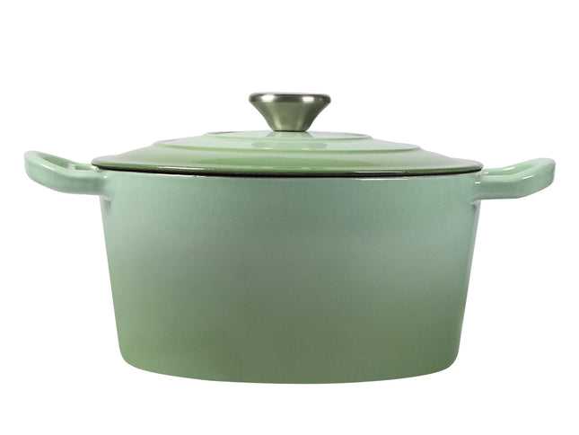 TOQUE 4L Enamel Dutch Oven Pot in Green Colour-1973193930761703425