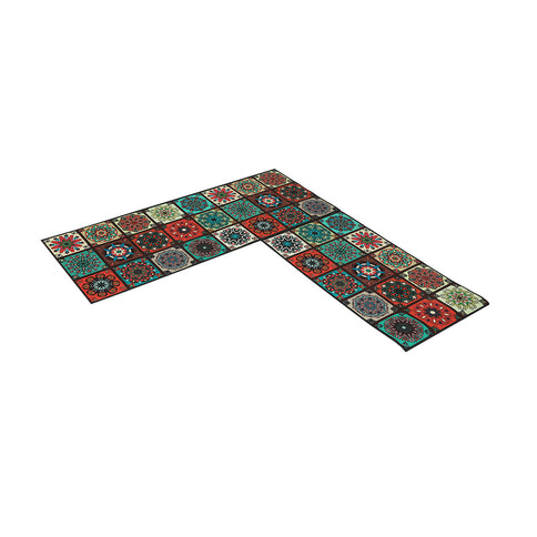 Marlow 2x Kitchen Mat Floor Rugs Area 45x120cm-1910113064695500801