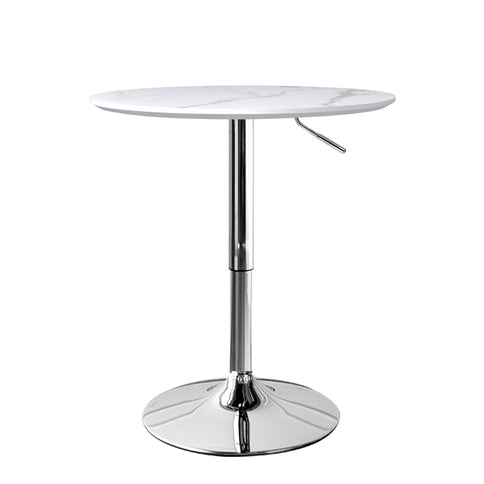 Levede Bar Table Swivel Gas Lift Counter White-1886651050694414337