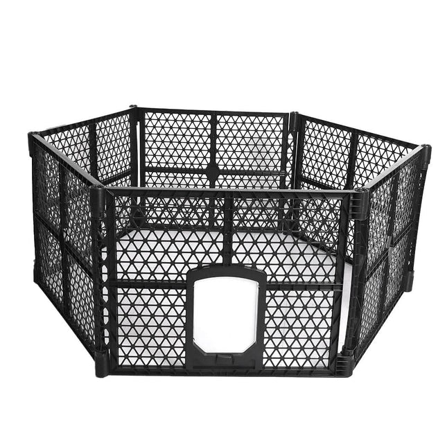 PaWz Pet Playpen Folding Dog Plastic M Medium-1954802538251423745