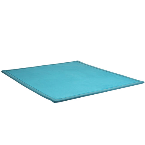 Marlow Coral Velvet Area Rugs Large Mat 180x200cm Blue-1910112284248772609