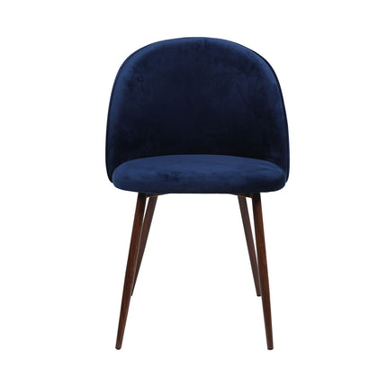 Levede 8x Dining Chairs Seat French Navy-2006732722332110849