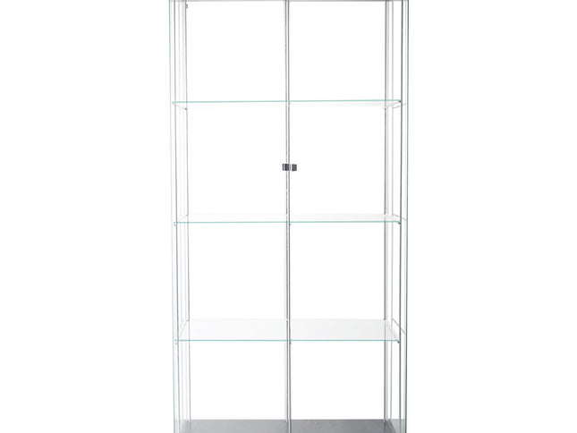 164cm Glass Display Cabinet 2 Doors-1886651026749132801