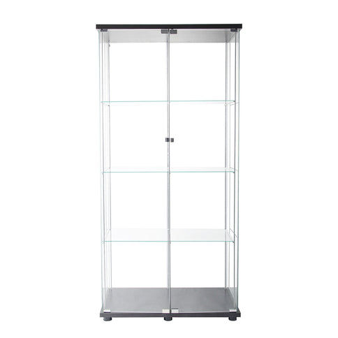 164cm Glass Display Cabinet 2 Doors-1886651026749132801
