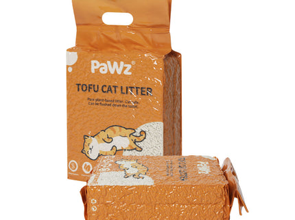 PaWz 2.5kg Tofu Cat Litter Clumping Natural x12-1910112215260860417