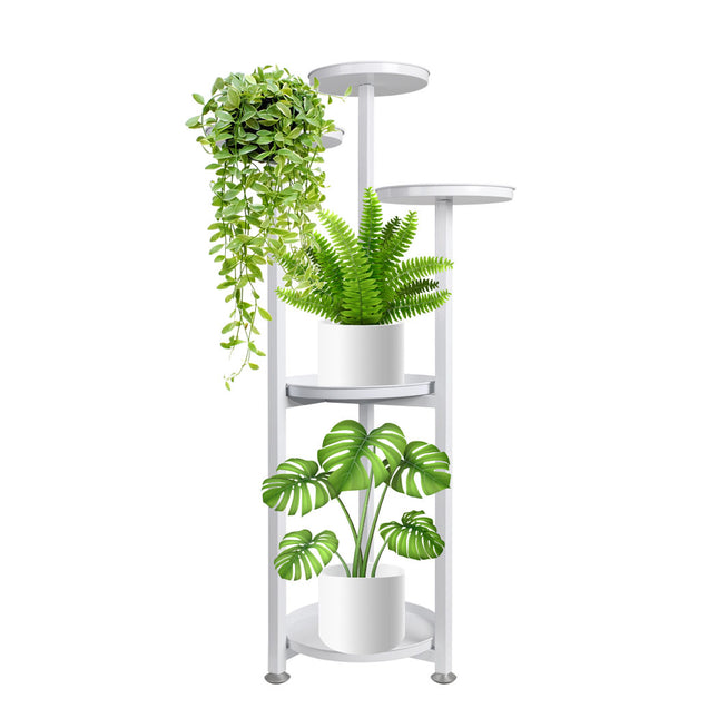 Levede Plant Stand Outdoor Indoor Flower White Medium-1973193774179946497
