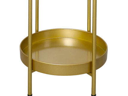 Levede 2 Tier Plant Stand Metal Flower Gold Medium-1864184717029543937