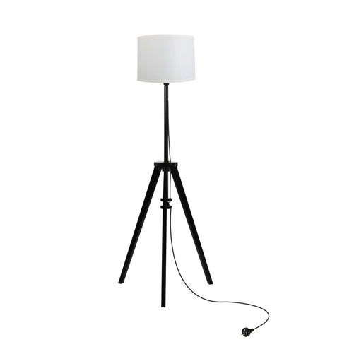 EMITTO Wooden Floor Lamp Modern Tripod Black-1864184397176115201