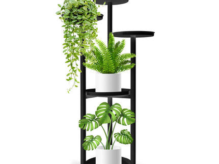Levede Plant Stand Outdoor Indoor Flower Black Medium-1864184712881377281