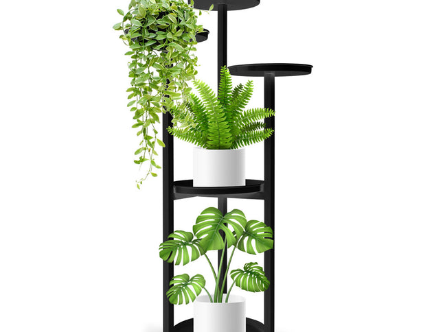 Levede Plant Stand Outdoor Indoor Flower Black Medium-1864184712881377281