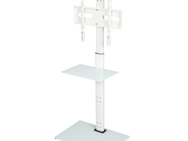 Levede TV Floor Stand 32-65 Inch Universal Swivel Height Adjustable Mount White-2050056791261319169