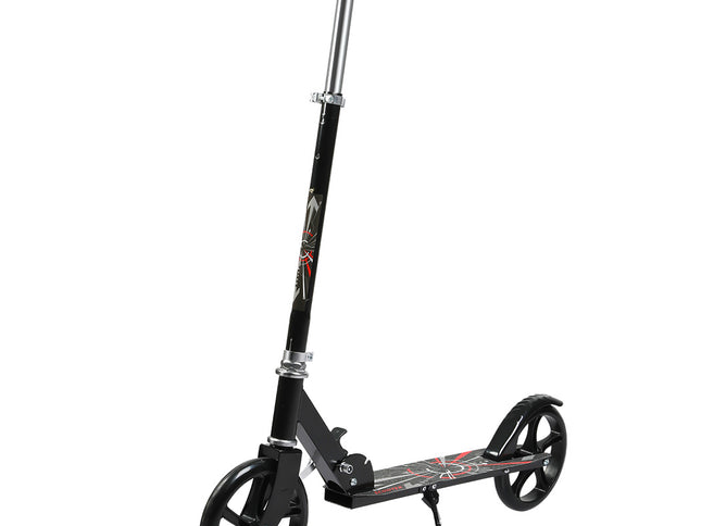 MONVELO Folding Scooter Dual Large Wheels Black-1950770003473207297