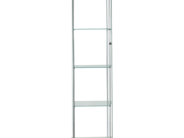 Stacked Display Cabinet Tempered Glass White-1973193812268421121