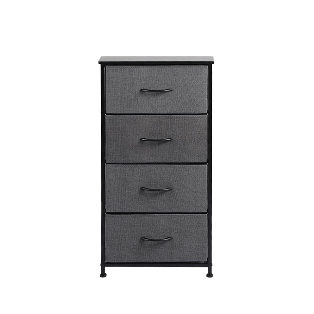 Levede Storage Cabinet Tower Chest Dark Grey-1973194073238016001