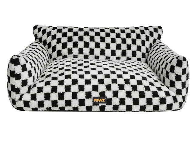 Pawz Pet Bed Plush Checkered Dog Bed Washable Cat Bed-2018816762090491905