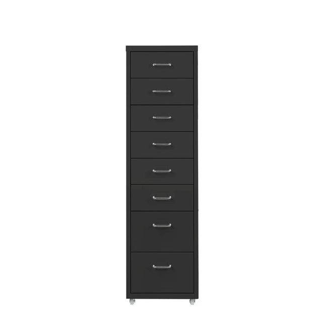 Levede 8 Drawer Office Cabinet Drawers Black-1973193873849192449