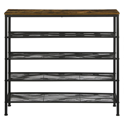 Levede 5-Tier Shoe Rack Storage Cabinet 100cm Wide-1917016720015495169