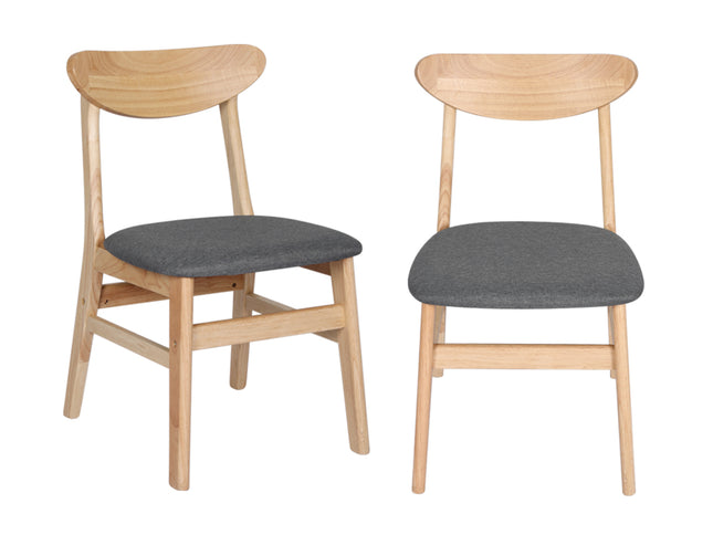 Levede 2xDining Chairs Kitchen Chair Nature Clear 2Pack-1942353399701966849