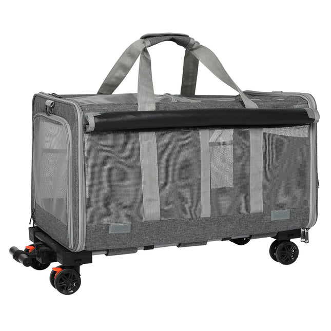 Pawz Pet Carrier 4 Wheel Portable Rolling Foldable-1975420341769605121