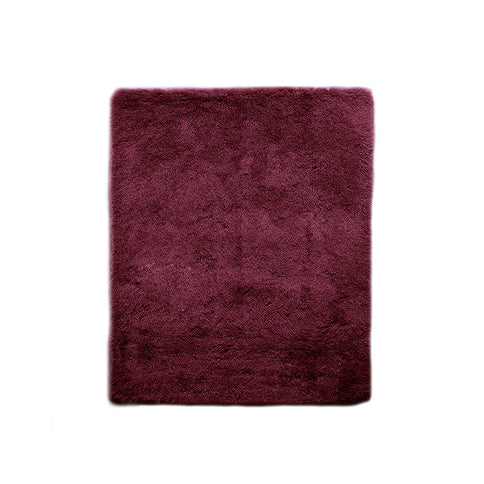 Marlow Soft Shag Shaggy Floor Confetti Burgundy 230x200cm-1864183503982301185