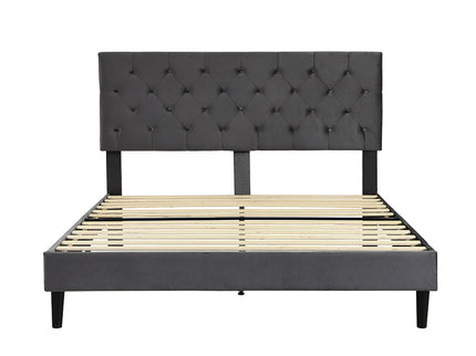 Levede Bed Frame Queen Size Mattress Grey-1910113210292375553