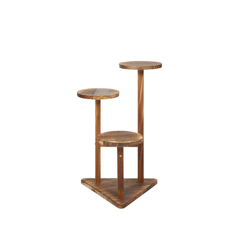 Levede 3-Tier Plant Stand Wood Wooden-1864184730510036993
